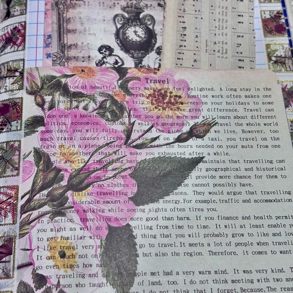 Altered composition book Unique, Handcrafted Covers journal travel planner - Picture 8 of 11